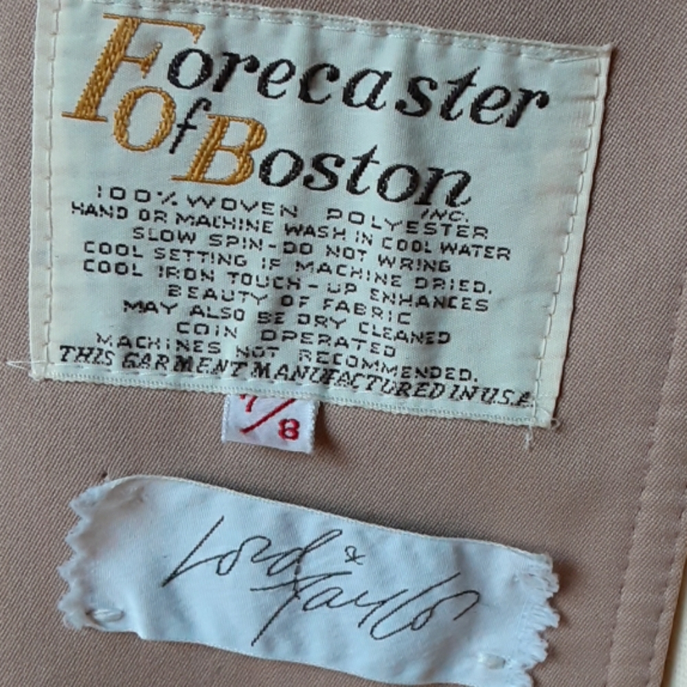 Vintage Forecaster, Lord & Taylor Trench Coat - Picture 8 of 8
